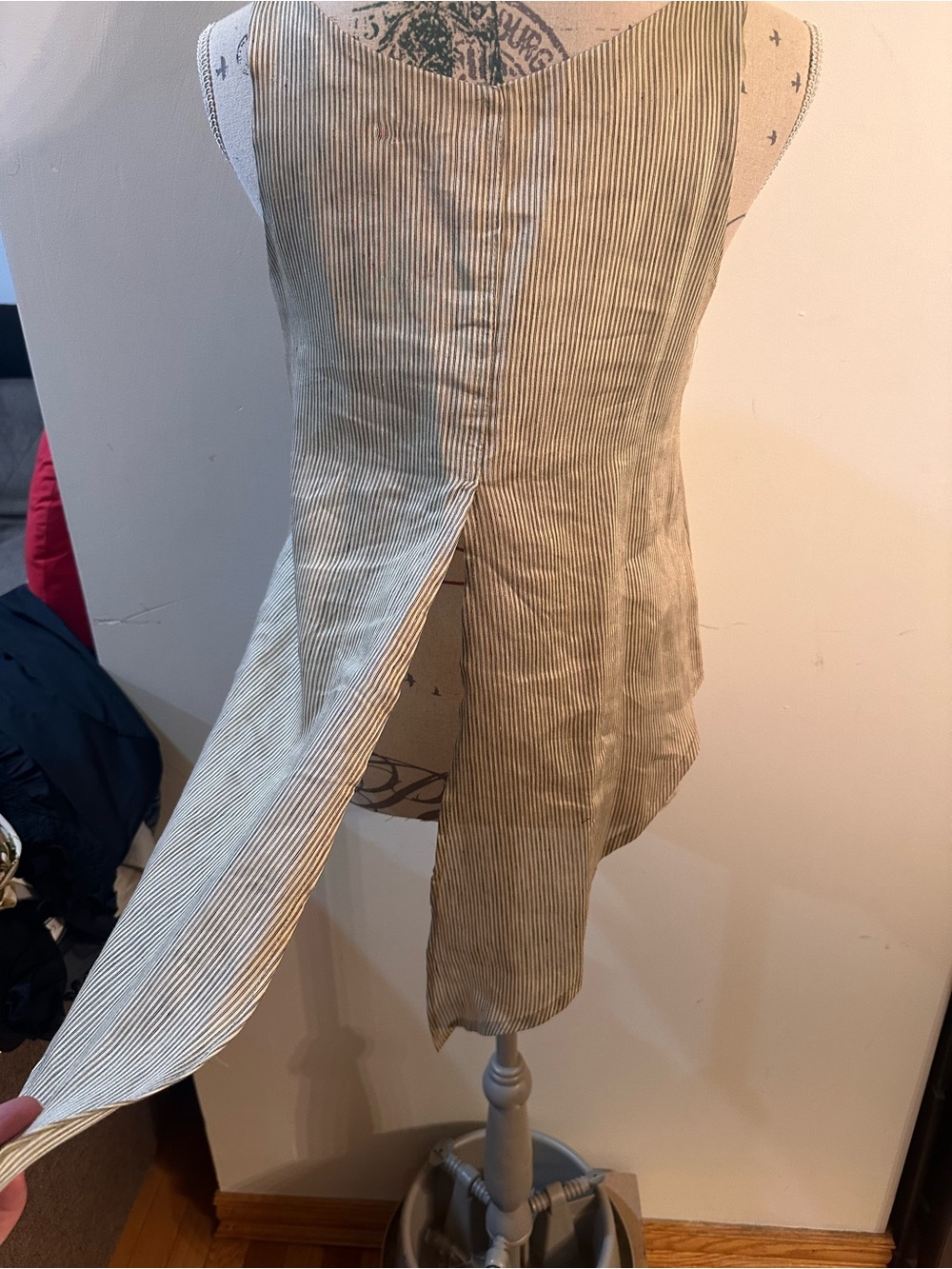 TBA Striped Linen Tank Top